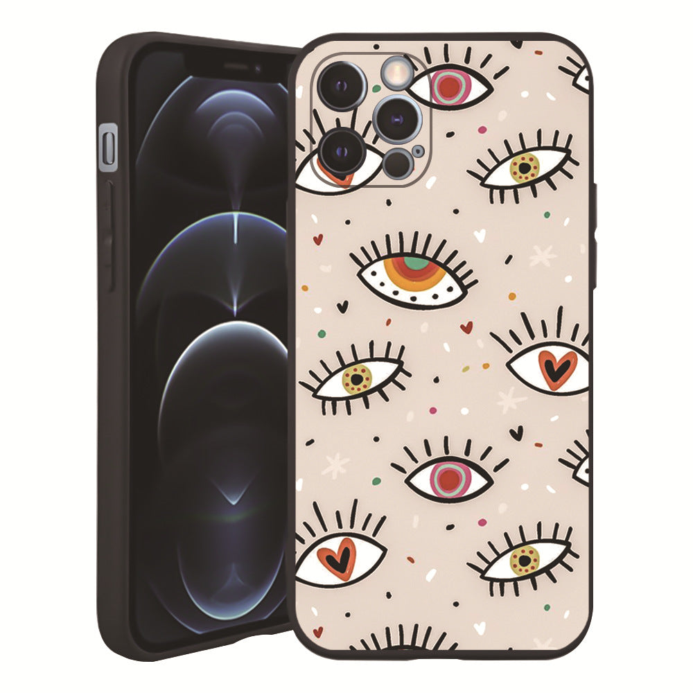Wholesale TPU Embossed and Painted Devil's Eye Phone Cases